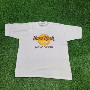 Vintage 90s Hard-Rock Cafe Shirt Womens XL 21x24 New-York